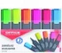 Zakreślacz Office Products, ścięta, 6 sztuk, mix kolorów fluorescencyjnych