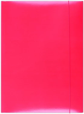 Teczka kartonowa z gumką lakierowana Office Products, A4, 300g/m2, czerwony