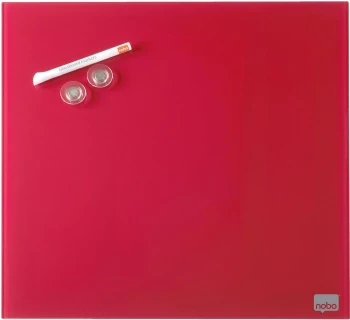 Tablica szklana Nobo, Diamond, 30x30cm, czerwony