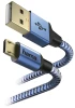 Kabel ładujący Hama Reflected Micro USB, 1.5m, niebieski