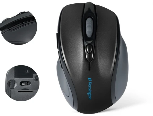 Mysz bezprzewodowa Kensington Pro Fit, średniowymiarowa, optyczna, czarny