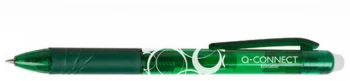 Długopis automatyczny Q-Connect, 1mm, wymazywalny, zielony