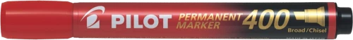 Marker permanentny Pilot, SCA 400, ścięta, 4.5mm, czerwony