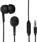 Słuchawki przewodowe dokanałowe Thomson EAR3005BK, z mikrofonem, czarny