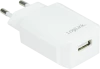 Ładowarka sieciowa USB LogiLink, 5W, biały
