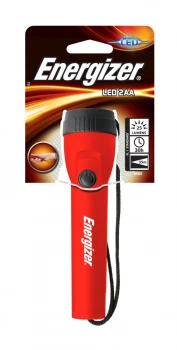 Latarka Energizer Plastic Led 2AA, czerwony