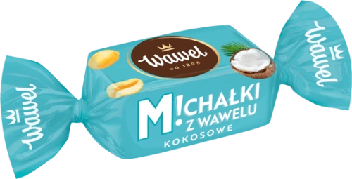 Cukierki Michałki Wawel, kokosowy w deserowej czekoladzie, 1kg