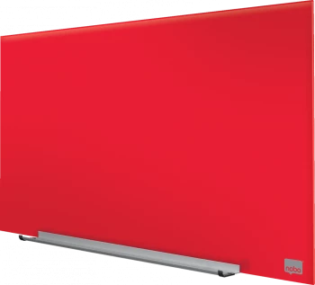 Tablica szklana suchościeralno-magnetyczna Nobo, Diamond, 67.7x38.1cm, czerwony