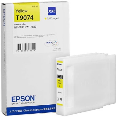 Tusz Epson (C13T907440) T9074 XXL, 69ml, yellow (żółty)