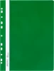 Skoroszyt plastikowy oczkowy Ofix Standard, twardy, A4, PVC, do 200 kartek, zielony