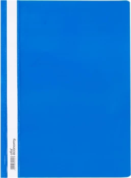 Skoroszyt plastikowy Ofix Economy, A4, PP, do 200 kartek, niebieski
