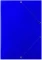 Teczka kartonowa z narożną gumką Donau, A4, 3-skrzydłowa, 400g/m2, niebieski