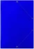 Teczka kartonowa z narożną gumką Donau, A4, 3-skrzydłowa, 400g/m2, niebieski