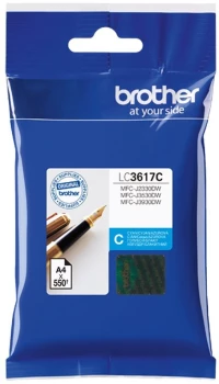 Tusz Brother (LC3617C) , 550 stron, cyan (błękitny)