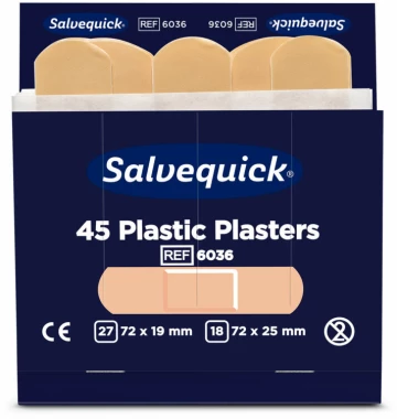 Plastry plastikowe Cederroth Salvequick (REF-6036), 45 sztuk