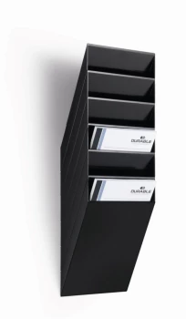 Pojemnik na dokumenty Durable Flexiboxx, poziomy, A4, zestaw 6 sztuk, czarny