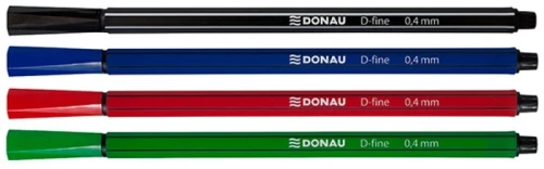 Cienkopis Donau D-Fine, 0.4mm, 4 sztuki, mix kolorów