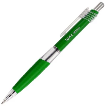 Długopis automatyczny Toma TO-038, Medium, 1mm, zielony