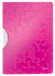 Skoroszyt plastikowy z klipsem Leitz Wow ColorClip, A4, do 30 kartek, różowy