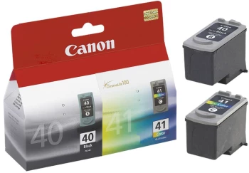 Zestaw dwóch tuszy Canon PG40/CL41 (0615B043), multipack, 16.9ml, cyan(błękitny), magenta(purpurowy), yellow(żółty), black(czarny)