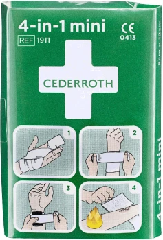 Zestaw opatrunkowy do tamowania krwi Cederroth 4-in-1 (REF-1911), mini