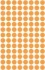 Etykiety oznaczeniowe Avery Zweckform, okrągłe, średnica 8mm, 416 sztuk, pomarańczowy