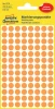 Etykiety oznaczeniowe Avery Zweckform, okrągłe, średnica 8mm, 416 sztuk, pomarańczowy