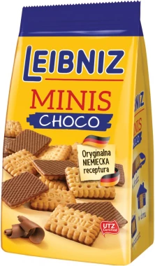 Herbatniki Leibniz Minis Choco, maślany w mlecznej czekoladzie,  100g