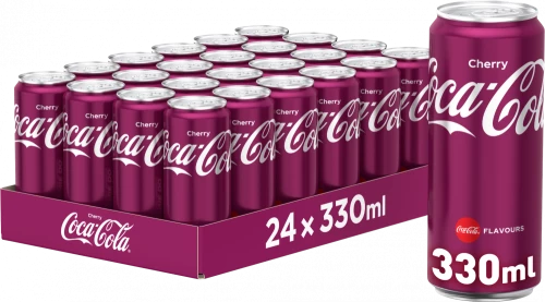 Napój gazowany Coca-Cola, Cherry, puszka Sleek, 330ml