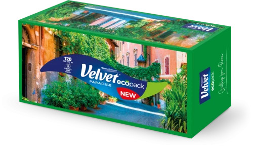 Chusteczki higieniczne Velvet Paradise, w kartoniku, 120 sztuk