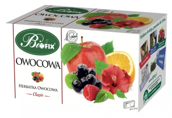 Herbata owocowa w torebkach BiFix Classic, owocowa, 20 sztuk x 2.5g