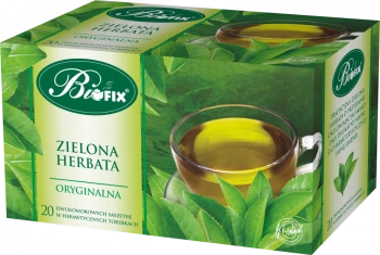 Herbata zielona w kopertach BiFix Premium, 20 sztuk x 2g