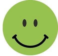 Etykiety "uśmiechnięta buźka" Avery Zweckform, okrągłe, średnica 19mm, 250 sztuk, zielony
