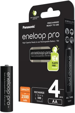 Akumulator Panasonic Eneloop Pro, AA, 2500mAh, 4 sztuki