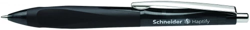 Długopis automatyczny Schneider Haptify, M, kolor obudowy: czarny, kolor tuszu: czarny