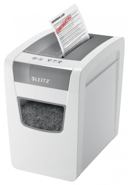 Niszczarka Leitz IQ Home Office Slim P4, konfetti 4x28mm, 10 kartek, P-4 DIN, biały