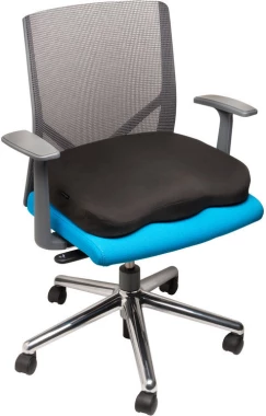 Poduszka na krzesło Kensington, ergonomiczna, czarny