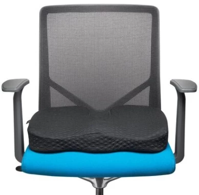 Poduszka chłodząca na krzesło Kensington Premium, żelowa, czarny