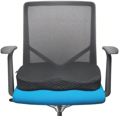 Poduszka chłodząca na krzesło Kensington Premium, żelowa, czarny