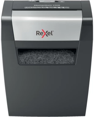Niszczarka Rexel Momentum X308, konfetti 5x42mm, 8 kartek, P-3 DIN, czarny