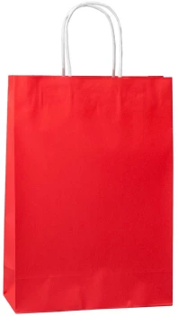Torba papierowa Ecobag, 180x80x225mm, 100g/m2, 250 sztuk, czerwony