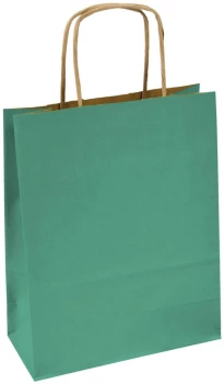Torba papierowa Ecobag, 305x170x340mm, 100 sztuk, zielony