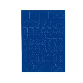 Cyfry samoprzylepne, 3 cm, 1 arkusz, niebieski
