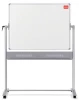 Tablica mobilna suchościeralno- magnetyczna Nobo, Prestige, w ramie aluminiowej, ceramiczna, 120x90cm, biały
