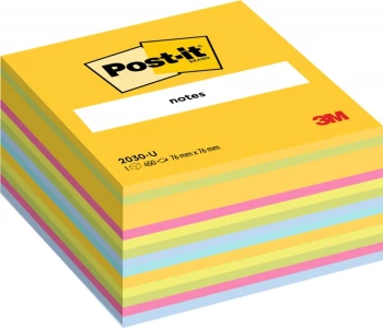 Karteczki samoprzylepne Post-it, 76x76mm, 450 karteczek, mix kolorów neonowo-pastelowych