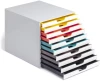 Pojemnik na dokumenty Durable Varicolor 10, z 10 kolorowymi szufladami, biały