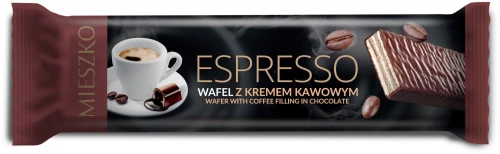 Wafel Mieszko Espresso, kawowy, 34g, 35 sztuk