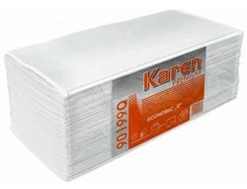 Ręcznik papierowy Karen ZZ 3000, dwuwarstwowy, w składce ZZ, 20x150 składek