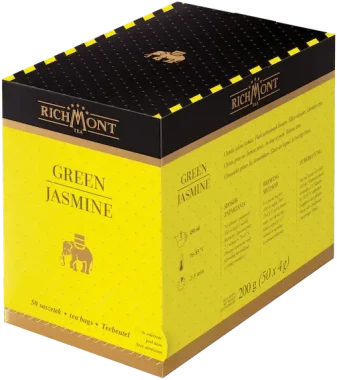 Herbata zielona smakowa w torebkach Richmont Green Jasmine, jaśminowa, 50 sztuk x 4g