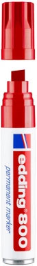 Marker permanentny edding 800, ścięta, 4-12mm, czerwony